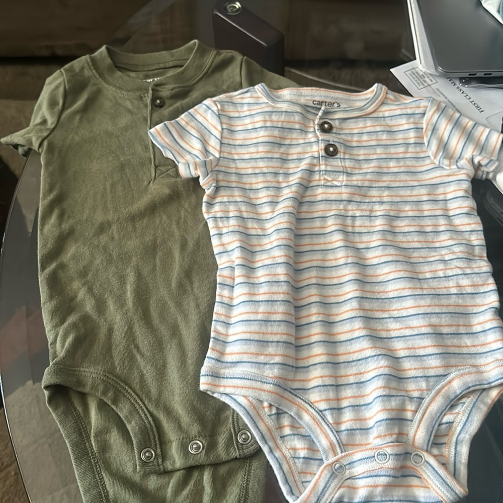 Carters onesies under shirts